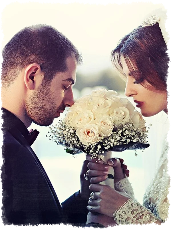 Hochzeitspaar Blumenhochzeit